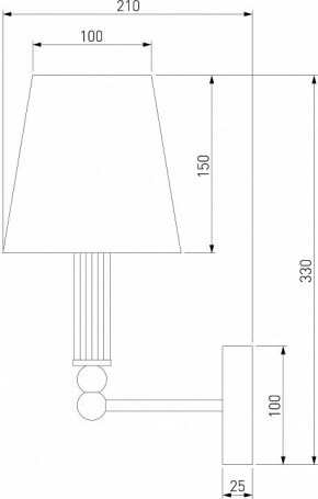 Бра Eurosvet Conso 60145/1 латунь в Екатеринбурге - mebel24.online | фото 4