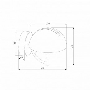 Бра Eurosvet Emisfero 50083/1 LED золото в Екатеринбурге - mebel24.online | фото 3