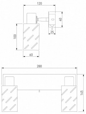 Бра Eurosvet Fente 20090/2 белый/хром в Екатеринбурге - mebel24.online | фото 5