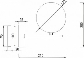 Бра Eurosvet Nuvola 70129/1 латунь в Екатеринбурге - mebel24.online | фото 2
