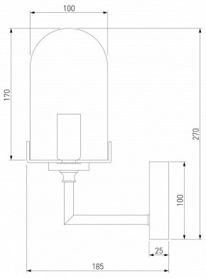 Бра Eurosvet Pluto 60156/1 хром в Екатеринбурге - mebel24.online | фото 2