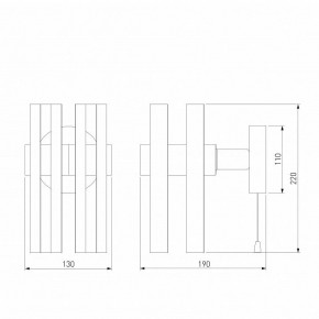 Бра Eurosvet Spada 70116/1 черный в Екатеринбурге - mebel24.online | фото 4