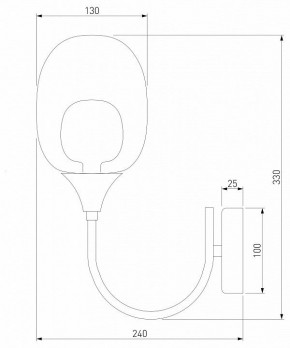 Бра Eurosvet Spritz 70218/1 латунь в Екатеринбурге - mebel24.online | фото 4