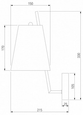 Бра Eurosvet Topanga 60173/1 латунь в Екатеринбурге - mebel24.online | фото 5