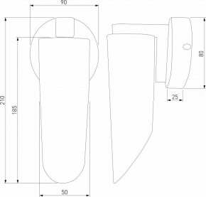 Бра Eurosvet Wing 40037/1 черный жемчуг в Екатеринбурге - mebel24.online | фото 3