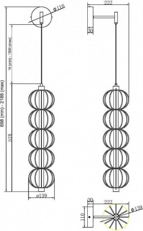 Бра Maytoni Golden Cage MOD216WL-L10G3K в Екатеринбурге - mebel24.online | фото 2