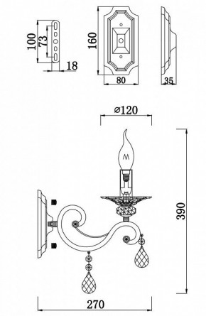 Бра Maytoni Grace RC247-WL-01-R в Екатеринбурге - mebel24.online | фото 2