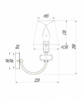 Бра Maytoni Roma ARM006WL-01G в Екатеринбурге - mebel24.online | фото 3