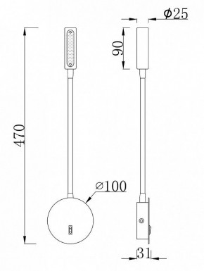 Бра Maytoni Stem C035WL-L3B3K в Екатеринбурге - mebel24.online | фото 7