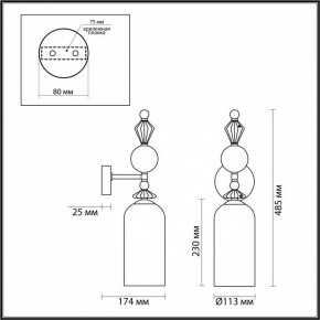Бра Odeon Light Bizet 4893/1WA в Екатеринбурге - mebel24.online | фото 4