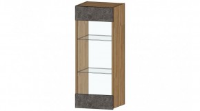 ДАЛЛАС Шкаф со стеклом (цемент темный) в Екатеринбурге - mebel24.online | фото
