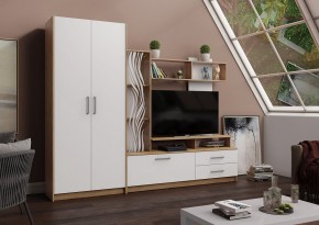 ДАРЬЯ Гостиная (Дуб Вотан/Белый глянец) в Екатеринбурге - mebel24.online | фото