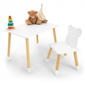 Детский комплект стол и стул «Мишка» Rolti Baby (белый/береза, массив березы/мдф) в Екатеринбурге - mebel24.online | фото 2