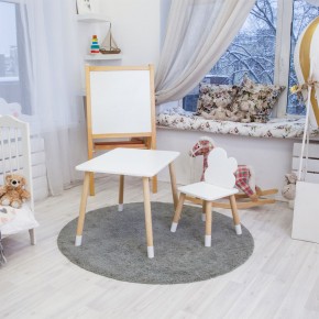 Детский комплект стол и стул «Облачко» Rolti Baby (белый/береза, массив березы/мдф) в Екатеринбурге - mebel24.online | фото 4