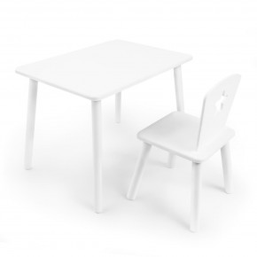 Детский комплект стол и стул «Звезда» Rolti Baby (белый/белый, массив березы/мдф) в Екатеринбурге - mebel24.online | фото