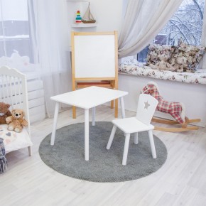 Детский комплект стол и стул «Звезда» Rolti Baby (белый/белый, массив березы/мдф) в Екатеринбурге - mebel24.online | фото 2