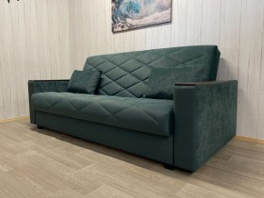 Диван Престиж-15 (НПБ+МДФ) велюр Sensey bottle green в Екатеринбурге - mebel24.online | фото