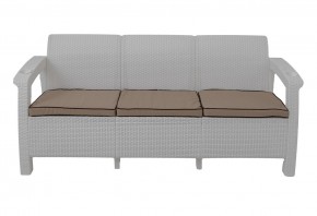 Диван Yalta Premium Sofa 3 Set (Ялта) белый (+подушки под спину) в Екатеринбурге - mebel24.online | фото 2