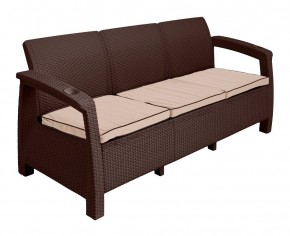 Диван Yalta Premium Sofa 3 Set (Ялта) шоколадный (+подушки под спину) в Екатеринбурге - mebel24.online | фото 2
