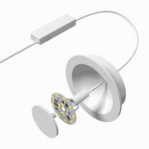 DK2700-WH Встраиваемый светильник, IP 20, 7 Вт, LED 3000, белый, алюминий в Екатеринбурге - mebel24.online | фото 5