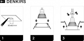 DK3021-BK Встраиваемый светильник, IP 20, 10 Вт, GU5.3, LED, черный, пластик в Екатеринбурге - mebel24.online | фото 5