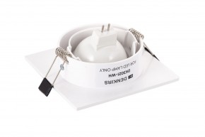DK3021-WH Встраиваемый светильник, IP 20, 10 Вт, GU5.3, LED, белый, пластик в Екатеринбурге - mebel24.online | фото 3