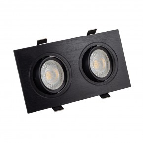 DK3022-BK Встраиваемый светильник, IP 20, 10 Вт, GU5.3, LED, черный, пластик в Екатеринбурге - mebel24.online | фото 1