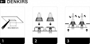 DK3022-BK Встраиваемый светильник, IP 20, 10 Вт, GU5.3, LED, черный, пластик в Екатеринбурге - mebel24.online | фото 5