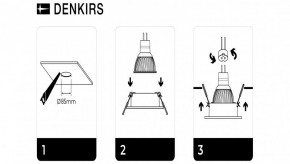 DK3026-WH Встраиваемый светильник, IP 20, 10 Вт, GU5.3, LED, белый, пластик в Екатеринбурге - mebel24.online | фото 7