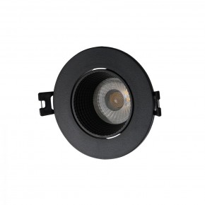 DK3061-BK Встраиваемый светильник, IP 20, 10 Вт, GU5.3, LED, черный/черный, пластик в Екатеринбурге - mebel24.online | фото 1