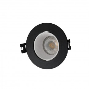 DK3061-BK+WH Встраиваемый светильник, IP 20, 10 Вт, GU5.3, LED, черный/белый, пластик в Екатеринбурге - mebel24.online | фото 1