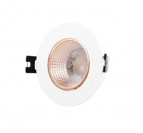 DK3061-WBR Встраиваемый светильник, IP 20, 10 Вт, GU5.3, LED, белый/бронзовый, пластик в Екатеринбурге - mebel24.online | фото 1