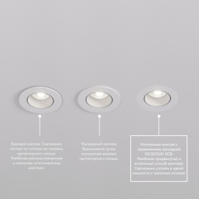 DK3061-WBR Встраиваемый светильник, IP 20, 10 Вт, GU5.3, LED, белый/бронзовый, пластик в Екатеринбурге - mebel24.online | фото 4