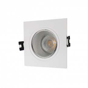 DK3071-WH+CH Встраиваемый светильник, IP 20, 10 Вт, GU5.3, LED, белый/хром, пластик в Екатеринбурге - mebel24.online | фото