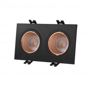 DK3072-BBR Встраиваемый светильник, IP 20, 10 Вт, GU5.3, LED, черный/бронзовый, пластик в Екатеринбурге - mebel24.online | фото 1