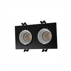 DK3072-BK+WH Встраиваемый светильник, IP 20, 10 Вт, GU5.3, LED, черный/белый, пластик в Екатеринбурге - mebel24.online | фото 1
