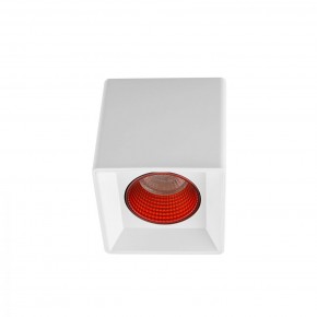 DK3080-WH+RD Светильник накладной IP 20, 10 Вт, GU5.3, LED, белый/красный, пластик в Екатеринбурге - mebel24.online | фото 1