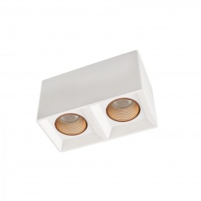 DK3085-WH+BR Светильник накладной IP 20, 10 Вт, GU5.3, LED, белый/бронзовый, пластик в Екатеринбурге - mebel24.online | фото 1