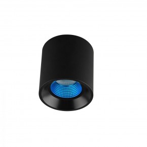 DK3090-BK+CY Светильник накладной IP 20, 10 Вт, GU5.3, LED, черный/голубой, пластик в Екатеринбурге - mebel24.online | фото