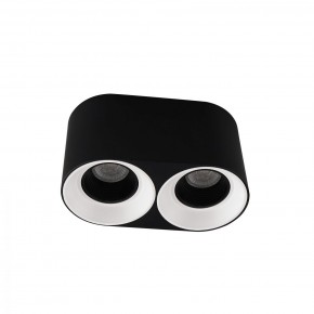 DK3096-BW+BK Светильник накладной IP 20, 10 Вт, GU5.3, LED, черно-белый/черный, пластик в Екатеринбурге - mebel24.online | фото