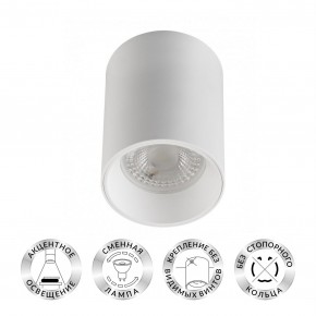 DK3110-WH Светильник накладной IP 20, 10 Вт, GU5.3, LED, белый, пластик в Екатеринбурге - mebel24.online | фото 1