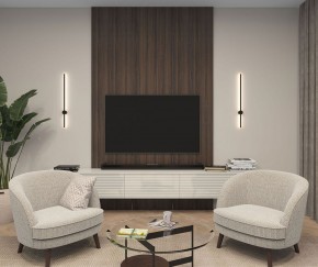 DK5012-BK Бра 800 мм, 3000К, IP20, 7 Вт, черный, алюминий в Екатеринбурге - mebel24.online | фото 3