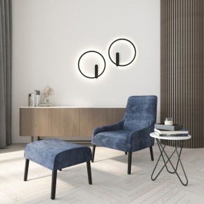 DK5035-BK Бра ROUND со светодиодом, IP20, 24W, 3000/4000/6500K, черный, алюминий в Екатеринбурге - mebel24.online | фото 8
