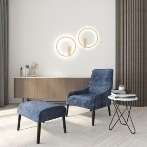 DK5035-SG Бра ROUND со светодиодом, IP20, 24W, 3000/4000/6500K, матовое золото, алюминий в Екатеринбурге - mebel24.online | фото