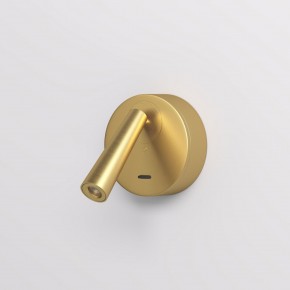 DK5072-SB Бра SHINE WALL со светодиодом, D104*H68, IP20, 3000К, 3W, RA?90, сатинированная латунь, алюминий в Екатеринбурге - mebel24.online | фото 2