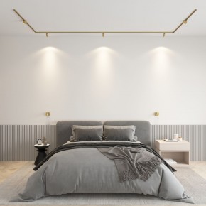 DK5072-SB Бра SHINE WALL со светодиодом, D104*H68, IP20, 3000К, 3W, RA?90, сатинированная латунь, алюминий в Екатеринбурге - mebel24.online | фото 4
