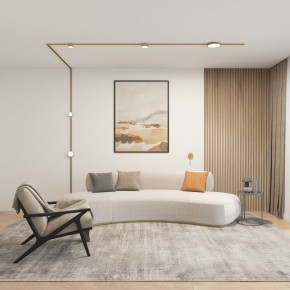 DK5072-SB Бра SHINE WALL со светодиодом, D104*H68, IP20, 3000К, 3W, RA?90, сатинированная латунь, алюминий в Екатеринбурге - mebel24.online | фото 5