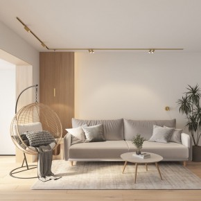 DK5072-SB Бра SHINE WALL со светодиодом, D104*H68, IP20, 3000К, 3W, RA?90, сатинированная латунь, алюминий в Екатеринбурге - mebel24.online | фото 8