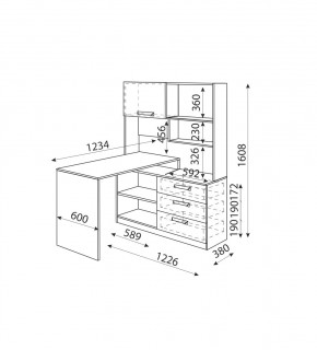 Дуглас (подростковая) М07 Стол угловой в Екатеринбурге - mebel24.online | фото 2