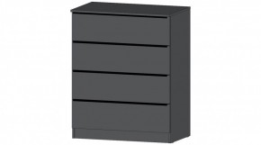 ЭЛЕГАНТ Комод 4 ящика (графит) в Екатеринбурге - mebel24.online | фото